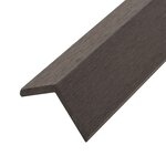 vidaXL Cornière de terrasse 5 Pièces WPC 170 cm Marron foncé