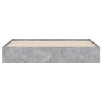 vidaXL Cadre de lit à tiroirs gris béton 180x200 cm bois d'ingénierie