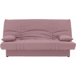 Banquette clic clac 3 places - Tissu rose -  Style Contemporain - L 190 x P92 cm - DREAM