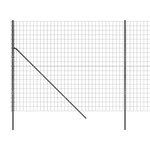 vidaXL Clôture en treillis métallique anthracite 2 2x10 m