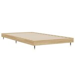 vidaXL Cadre de lit sans matelas chêne sonoma 100x200 cm