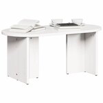 vidaXL Table basse Blanc 80 x 39 5 x 35 cm Bois de pin massif