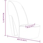 vidaXL Chaise en forme de chaussure à talon haut Doré Similicuir