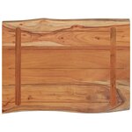 vidaXL Dessus de table 50x40x2 5 cm rectangulaire bois massif d'acacia