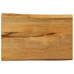 vidaXL Dessus de table 50x40x3 8 cm bord vivant bois massif manguier
