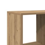 vidaXL Bibliothèque chêne artisanal 102x29x143 cm bois d'ingénierie