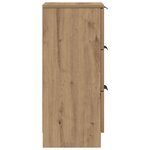 vidaXL Buffet chêne artisanal 30x30x70 cm bois d'ingénierie