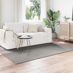 vidaXL Tapis de surface HUARTE Gris 170 x 120 cm Polyester