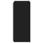 vidaXL Meuble TV mural avec lumières LED noir 40 5x35x80 cm