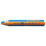 Crayon multi-talents woody 3 in 1 duo - orange-bleu x 5 STABILO