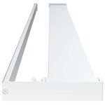 vidaXL Paroi de douche et étagère Chrome 115x195cm Verre ESG&Aluminium