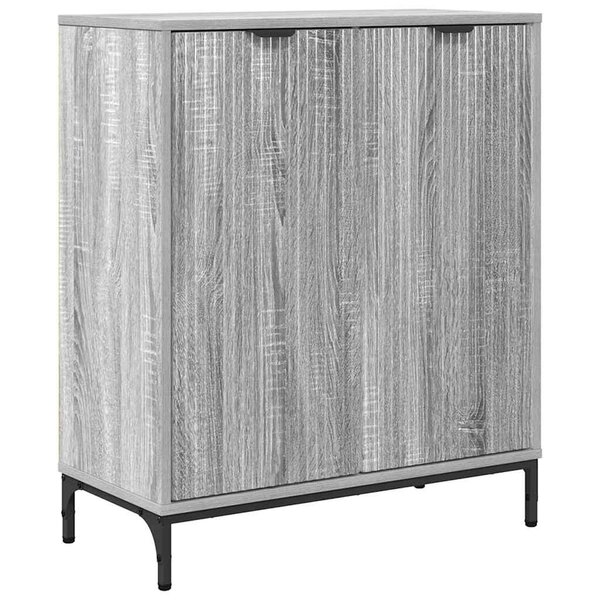 vidaXL Buffet Gris Sonoma 69 5 x 33 x 82 cm Bois d'ingénierie