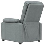 vidaXL Fauteuil inclinable Gris foncé Tissu