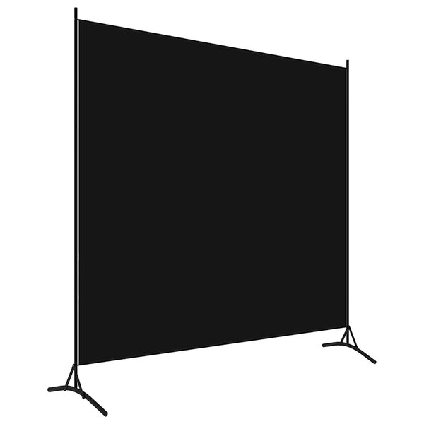 vidaXL Cloison de séparation noir 175x180 cm tissu