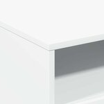 vidaXL Table basse avec lumières LED blanc 50x49x40 cm