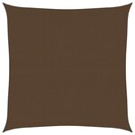 vidaXL Voile d'ombrage 160 g/m² Marron 6x6 m PEHD