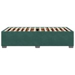 vidaXL Cadre de lit sans matelas vert foncé 100x200 cm velours