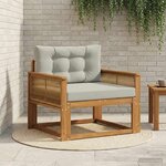 vidaXL Sofa de milieu extérieur Bois d'Acacia Massif Naturel