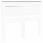 vidaXL Tête de lit avec tête de lit Blanc 120 cm Bois d'ingénierie