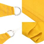 vidaXL Voile d'ombrage 160 g/m² rectangulaire jaune 5x7 m PEHD