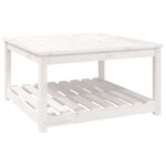 vidaXL Table de jardin blanc 82 5x82 5x45 cm bois massif de pin
