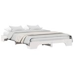 vidaXL Cadre de lit Blanc 160 x 200 cm Pin massif