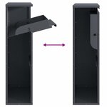 vidaXL Boîte de dépôt de colis Anthracite 44 x 22 x 82 cm Acier