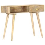 vidaXL Table console 90x45x75 cm bois de manguier massif