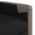 vidaXL Fauteuil inclinable Noir Tissu