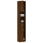 vidaXL Armoire de bain Chêne marron 32x25 5x190 cm Bois d'ingénierie