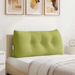 vidaXL Coussin de Dos Vert clair 100 x 24 x 50 cm tissu
