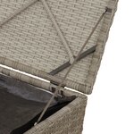 vidaXL Boîte de rangement extérieure Gris clair et gris foncé