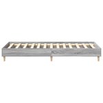 vidaXL Cadre de lit sans matelas sonoma gris 100x200 cm