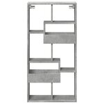 vidaXL Armoire murale gris béton 50x15x100 cm bois d'ingénierie
