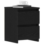 vidaXL Cabinet de chevet Chêne noir 30 x 30 x 40 cm Bois d'ingénierie