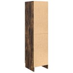 vidaXL Buffet chêne fumé Chêne fumé Bois Grand Buffet chêne fumé