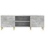vidaXL Meuble TV 150 x 31 x 50 cm Gris béton Bois d'ingénierie