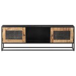 vidaXL Meuble TV 120x30x40 cm Bois de manguier brut