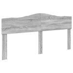 vidaXL Lit de Rangement Gris Sonoma 180 x 200 cm Bois d'ingénierie