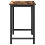 vidaXL table Chêne fumé 100 x 50 x 76 5 cm Bois d'ingénierie et acier