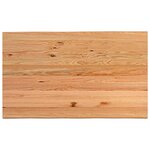 vidaXL Table à manger marron clair bois de chêne massif rectangulaire