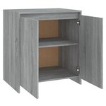vidaXL Buffet Sonoma gris 70x41x75 cm Bois d'ingénierie