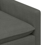 vidaXL Canapé Gris foncé 76 x 81 x 87 5 cm Tissu