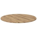 vidaXL Plateau de table chêne artisanal 70 x 70 x 1.5 cm