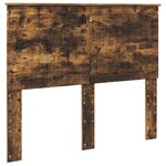 vidaXL Cadre de lit Chêne fumé 120 x 200 cm Bois Ingénierie