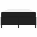 vidaXL Cadre de lit avec matelas Noir 120 x 190 cm Faux cuir