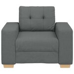 vidaXL Fauteuil Gris foncé 100x78x80 cm Tissu