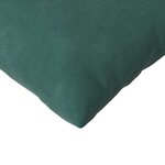 vidaXL Coussins de canapé 2 Pièces Vert foncé 200 x 40 cm