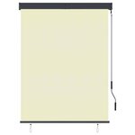vidaXL Store roulant d'extérieur 120 x 250 cm Crème