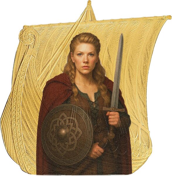 Pièce de monnaie en Argent 1 Dollar g 31.1 (1 oz) Millésime 2026 Sail with the Vikings LAGERTHA (PRÉCOMMANDE)